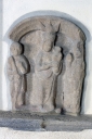Relief : Vierge à l'Enfant ; Crucifixion