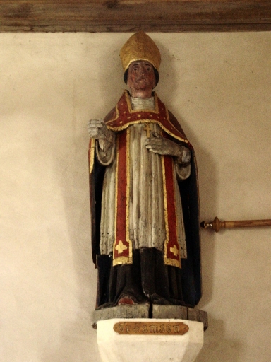 Statue (petite nature) : saint Samson