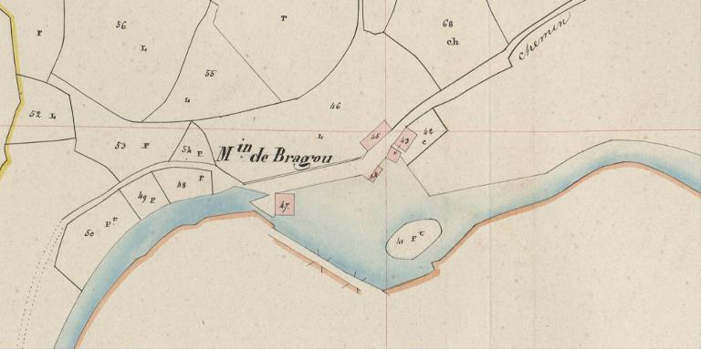 Ancien moulin à farine, dit Moulin de Bragou, actuellement habitation (Pluherlin)