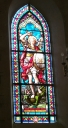 Verrière à personnages de la baie 0 : saint Michel