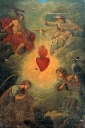 Tableau : Adoration du Sacré Coeur