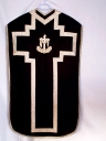 Ornement noir 1 : chasuble, manipule