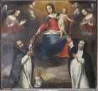 Tableau d'autel : Donation du Rosaire