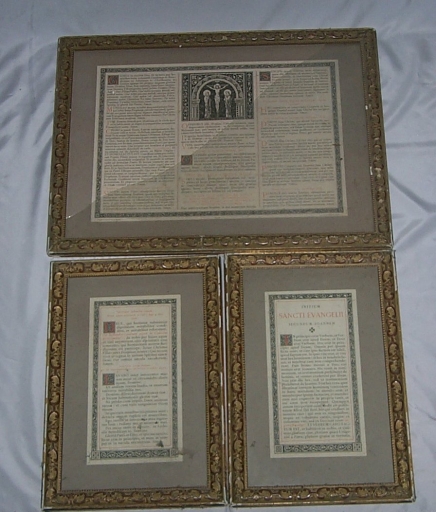 Ensemble 3 de 3 canons d'autel