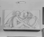 Haut-relief : La conquête des connaissances universelles, ou Science et navigation