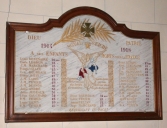 Tableau commémoratif des morts de la guerre 1914-1918
