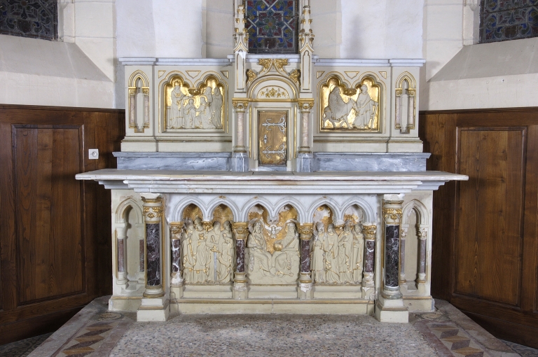 Autel, retable et tabernacle : sud