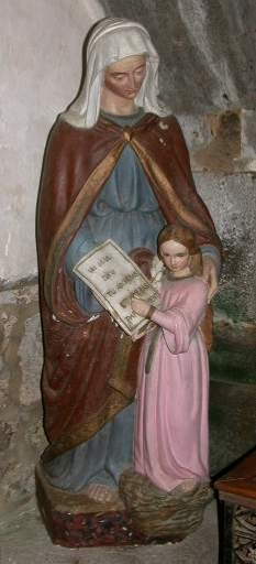 Statue : Education de la Vierge