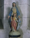Statue (statuette) : Vierge à l'Enfant, dite Notre-Dame du Sacré Coeur