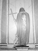 Statue (d'applique, petite nature) : saint Jean-Baptiste, église paroissiale Saint-Pierre, Saint-Paul (Malguénac)