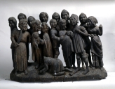 Groupe sculpté de la Passion du Christ