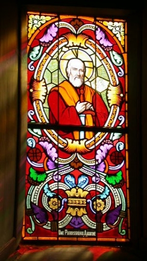 Verrières à personnages des baies 1, 2, 4, 6, 00 : Saint Paul, Saint Louis, Saint Pierre