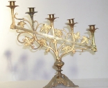 Paire 2 de chandeliers d'autel