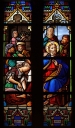 Verrière à personnages de la baie 1 : Jésus et Marie-Madeleine