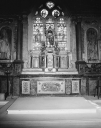 Autel, retable, tabernacle, exposition, statue (2, maître-autel, autel tombeau, retable architecturé, retable cadre, figure d'ornement)