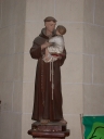 Statue sur culot : Saint Antoine de Padoue et l'enfant