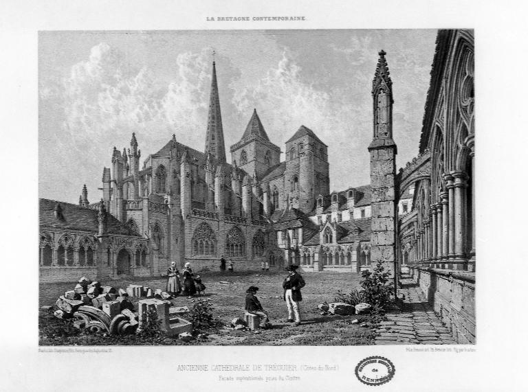 Tour nord de la cathédrale Saint-Tugdual faisant transept dite "Tour Hasting" (Tréguier)