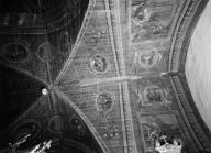 Peintures (8) : vie de sainte Catherine, anges, saint Pierre, saint Jean, chapelle Notre-Dame-de-Carmes (Neulliac)