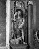 Statue : Saint Jean-Baptiste, église paroissiale Sainte-Édiltrude (Tréflez)