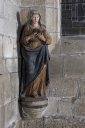 Ensemble de deux statues de sainte Anne et de saint Joachim