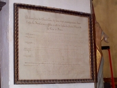 Tableau des indulgences, cadre