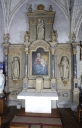 Retable latéral nord : autel, retable et tabernacle