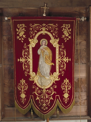 Bannière de procession : Immaculée Conception