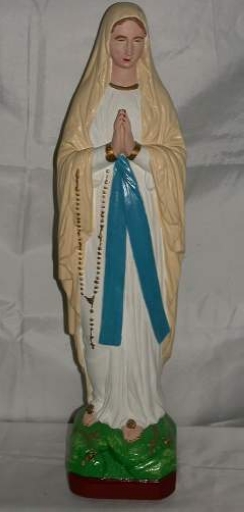 Statuette : Vierge, dite Notre-Dame de Lourdes