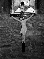 Croix (d'applique) : christ en croix