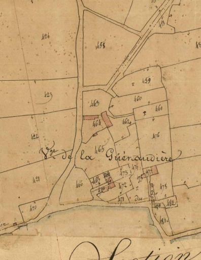 Écart, Bazouges-sous-Hédé, la Guénaudière (Hédé)