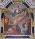 Tableau du maître autel de l'église : Assomption de la Vierge