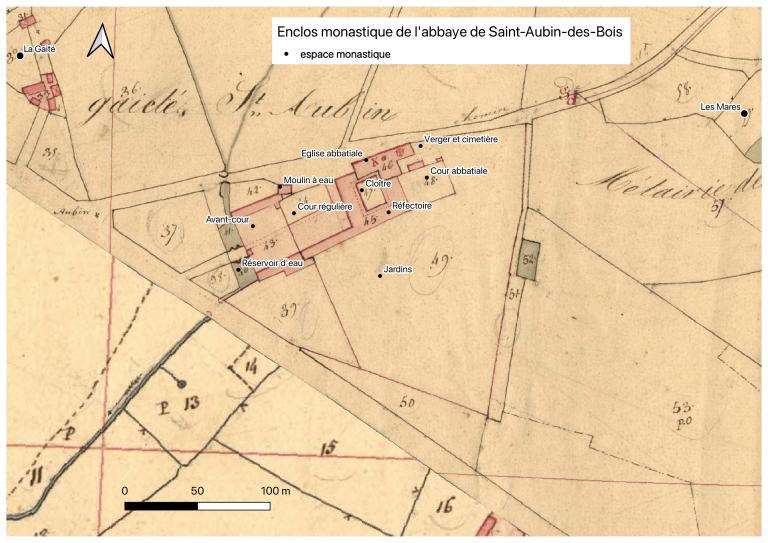 Abbaye, Saint-Aubin-des-Bois (Plédéliac)