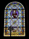 Ensemble de 2 verrières (baies 3, 4) : saint Etienne ; saint Melaine