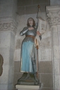Statue sur culot : sainte Jeanne d'Arc