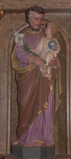 Statue : Saint Joseph et l'Enfant
