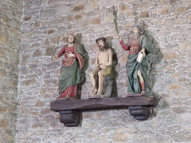 Groupe sculpté : Christ aux outrages, Eglise Saint-Thuriau (Landivisiau)