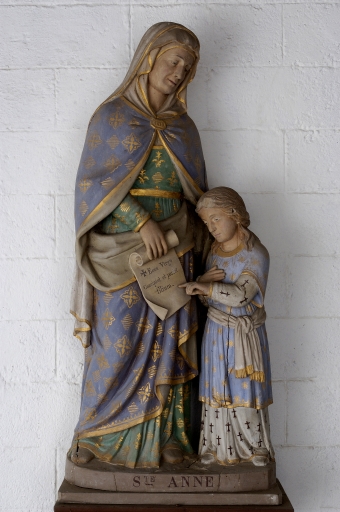 Groupe sculpté de sainte Anne et la Vierge