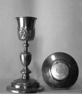 Calice, patène (1), église paroissiale Saint-Guérec (Cléguérec)