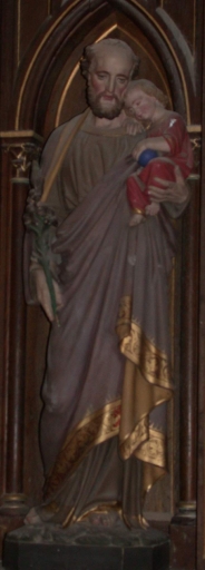 Statue : saint Joseph et l'Enfant