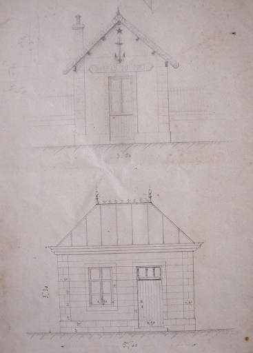 Magasin des Ponts et Chaussées, logement du gardien et bureau du port, Quai de Surcouf (Binic fusionnée en Binic-Etables-sur-Mer en 2016)