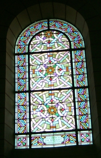 Ensemble des 8 verrières décoratives des baies 6, 8 à 11, 13, 15, 00