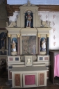 Ensemble de l'autel-retable sud : autel, retable, tabernacle et gradins d'autel (Chancé fusionnée en Piré-Chancé en 2019)