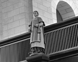 Statue (petite nature) : saint Etienne, église paroissiale Saint-Etienne (Val-d'Izé)