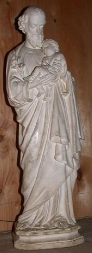 Statuette sur culot : Saint Joseph et l'Enfant