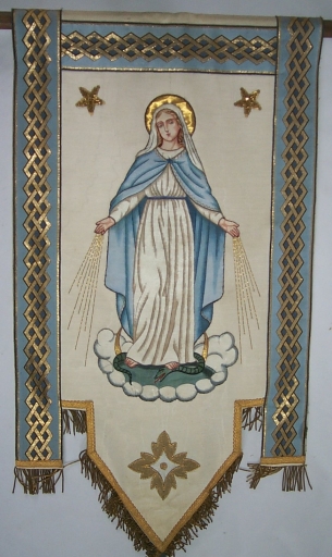 Bannière de procession : Immaculée Conception
