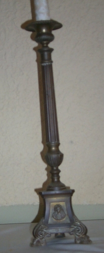 Ensemble de 4 chandeliers d'autel, Chaumeray (Guipry fusionnée en Guipry-Messac en 2016)