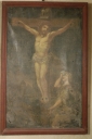 Tableau d'autel : Christ en croix avec Marie-Madeleine