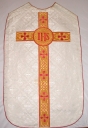 Ornement blanc 3 : chasuble, étole