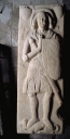 Tombeau : gisant d'un homme d'armes de la famille de Pontual ou de Pontbriant