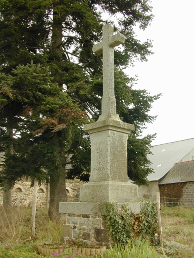 Croix monumentale, le Noyer (Saint-Germain-du-Pinel)